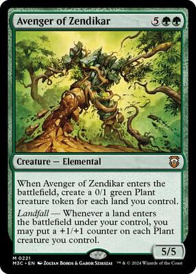 Avenger of Zendikar (Ripple Foil) card from Commander: Modern Horizons 3