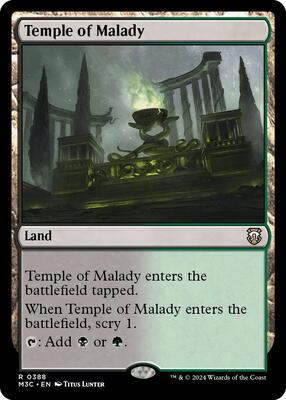 Temple of Malady (Ripple Foil) card from Commander: Modern Horizons 3