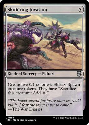 Skittering Invasion (Ripple Foil) card from Commander: Modern Horizons 3