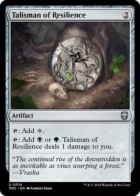Talisman of Resilience (Ripple Foil) card from Commander: Modern Horizons 3