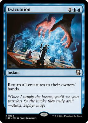 Evacuation (Ripple Foil) card from Commander: Modern Horizons 3