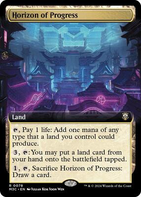Horizon of Progress (Extended Art) card from Commander: Modern Horizons 3