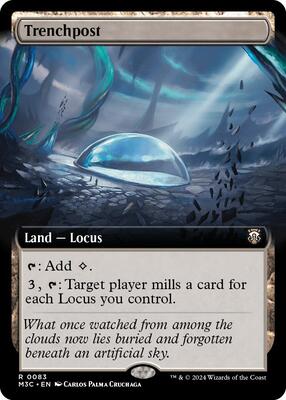 Trenchpost (Extended Art) card from Commander: Modern Horizons 3