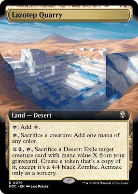 Lazotep Quarry (Extended Art) card from Commander: Modern Horizons 3