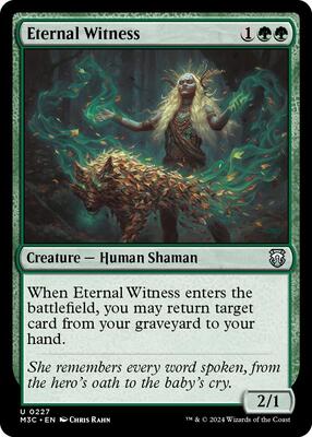 Eternal Witness card from Commander: Modern Horizons 3