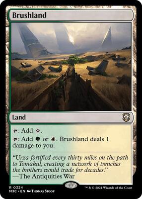 Brushland (Ripple Foil) card from Commander: Modern Horizons 3