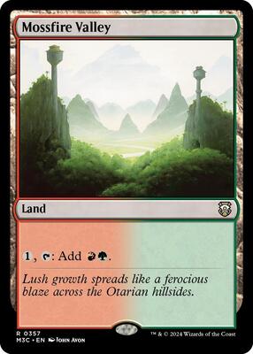 Mossfire Valley card from Commander: Modern Horizons 3