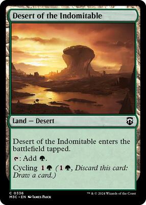 Desert of the Indomitable (Ripple Foil) card from Commander: Modern Horizons 3