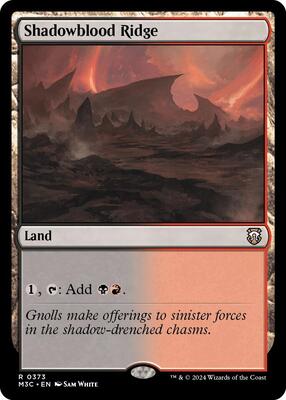 Shadowblood Ridge card from Commander: Modern Horizons 3