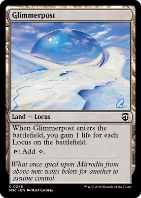 Glimmerpost (Ripple Foil) card from Commander: Modern Horizons 3