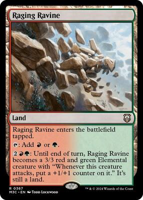 Raging Ravine card from Commander: Modern Horizons 3