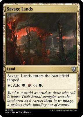 Savage Lands card from Commander: Modern Horizons 3