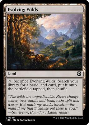 Evolving Wilds card from Commander: Modern Horizons 3