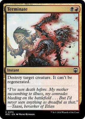 Terminate card from Commander: Modern Horizons 3