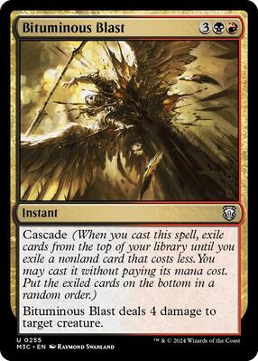 Bituminous Blast card from Commander: Modern Horizons 3