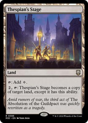 Thespian's Stage (Ripple Foil) card from Commander: Modern Horizons 3