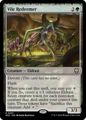 Vile Redeemer (Ripple Foil) card from Commander: Modern Horizons 3