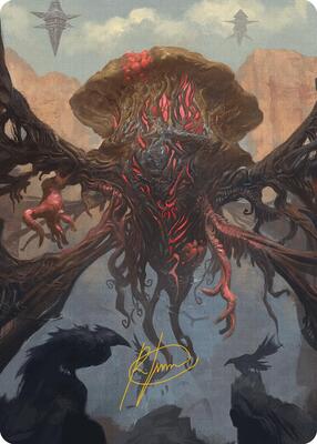 Inversion Behemoth Art Card (Gold-Stamped Signature) card from Art Series: Modern Horizons 3