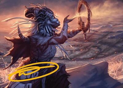 Witch Enchanter Art Card (Gold-Stamped Signature) card from Art Series: Modern Horizons 3