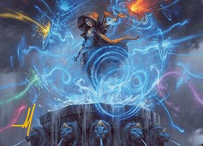 Flusterstorm Art Card (Gold-Stamped Signature) card from Art Series: Modern Horizons 3