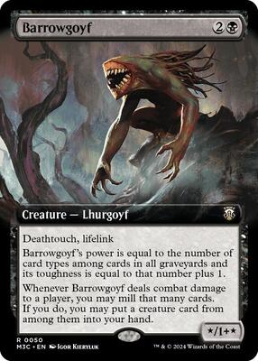 Barrowgoyf (Extended Art) card from Commander: Modern Horizons 3