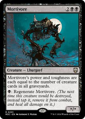 Mortivore (Ripple Foil) card from Commander: Modern Horizons 3
