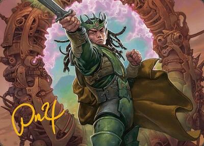 Eladamri, Korvecdal Art Card (Gold-Stamped Signature) card from Art Series: Modern Horizons 3
