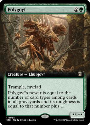 Polygoyf (Extended Art) card from Commander: Modern Horizons 3