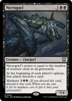 Necrogoyf (Ripple Foil) card from Commander: Modern Horizons 3