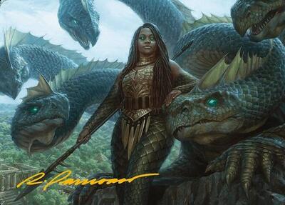 Hydra Trainer Art Card (Gold-Stamped Signature) card from Art Series: Modern Horizons 3