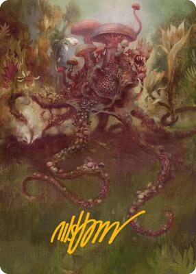 Sowing Mycospawn Art Card (Gold-Stamped Signature) card from Art Series: Modern Horizons 3