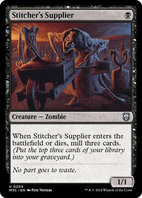 Stitcher's Supplier (Ripple Foil) card from Commander: Modern Horizons 3