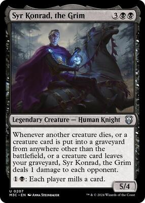 Syr Konrad, the Grim (Ripple Foil) card from Commander: Modern Horizons 3