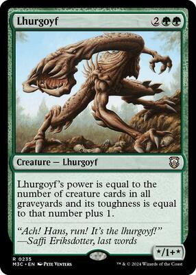 Lhurgoyf (Ripple Foil) card from Commander: Modern Horizons 3