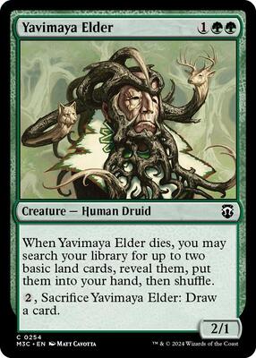 Yavimaya Elder (Ripple Foil) card from Commander: Modern Horizons 3