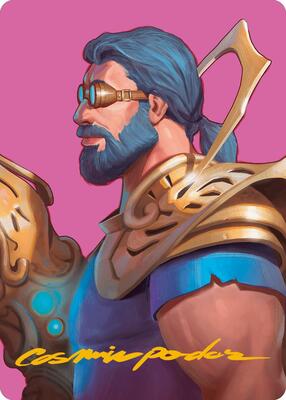 Satya, Aetherflux Genius Art Card (Gold-Stamped Signature) card from Art Series: Modern Horizons 3