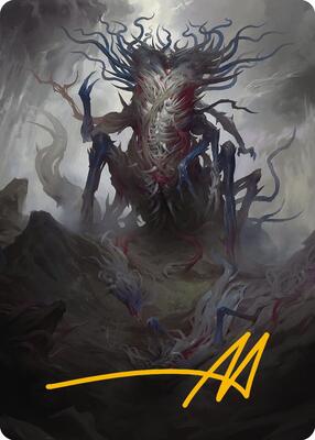 Azlask, the Swelling Scourge Art Card (Gold-Stamped Signature) card from Art Series: Modern Horizons 3