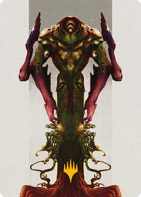 Kozilek, the Broken Reality Art Card (Gold-Stamped Planeswalker Symbol) card from Art Series: Modern Horizons 3