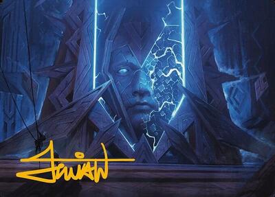 Stone Idol Generator Art Card (Gold-Stamped Signature) card from Art Series: Modern Horizons 3