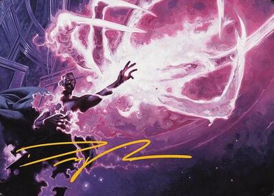 Flare of Malice Art Card (Gold-Stamped Signature) card from Art Series: Modern Horizons 3
