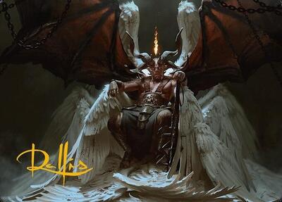 Shilgengar, Sire of Famine Art Card (Gold-Stamped Signature) card from Art Series: Modern Horizons 3