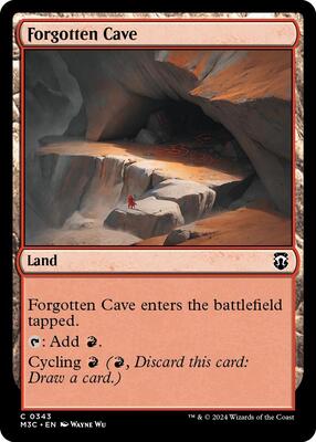 Forgotten Cave (Ripple Foil) card from Commander: Modern Horizons 3