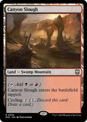 Canyon Slough (Ripple Foil) card from Commander: Modern Horizons 3