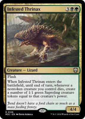 Infested Thrinax card from Commander: Modern Horizons 3