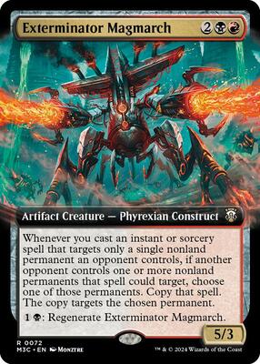 Exterminator Magmarch (Extended Art) card from Commander: Modern Horizons 3