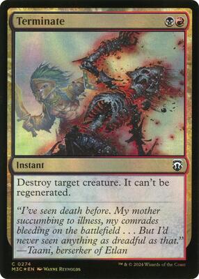 Terminate (Ripple Foil) card from Commander: Modern Horizons 3