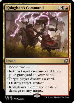 Kolaghan's Command (Ripple Foil) card from Commander: Modern Horizons 3