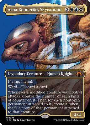 Arna Kennerud, Skycaptain (Borderless) card from Modern Horizons 3