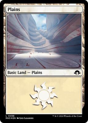 Plains (0498) (Ripple Foil) card from Modern Horizons 3