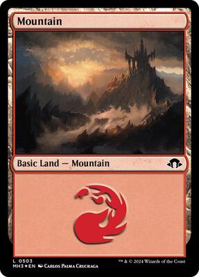 Mountain (0503) (Ripple Foil) card from Modern Horizons 3